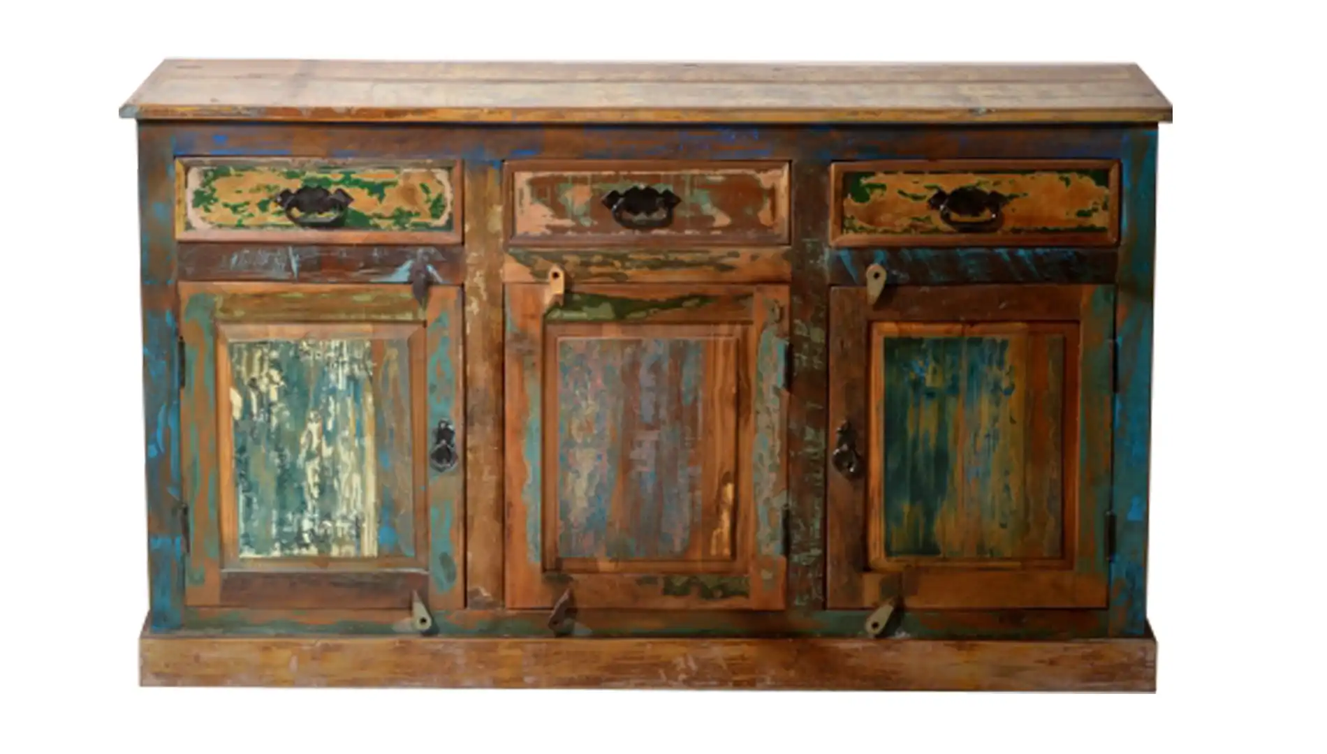 Reclaimed Wood Vintage Side Board With 3 Drawers & 3 Doors - popular handicrafts